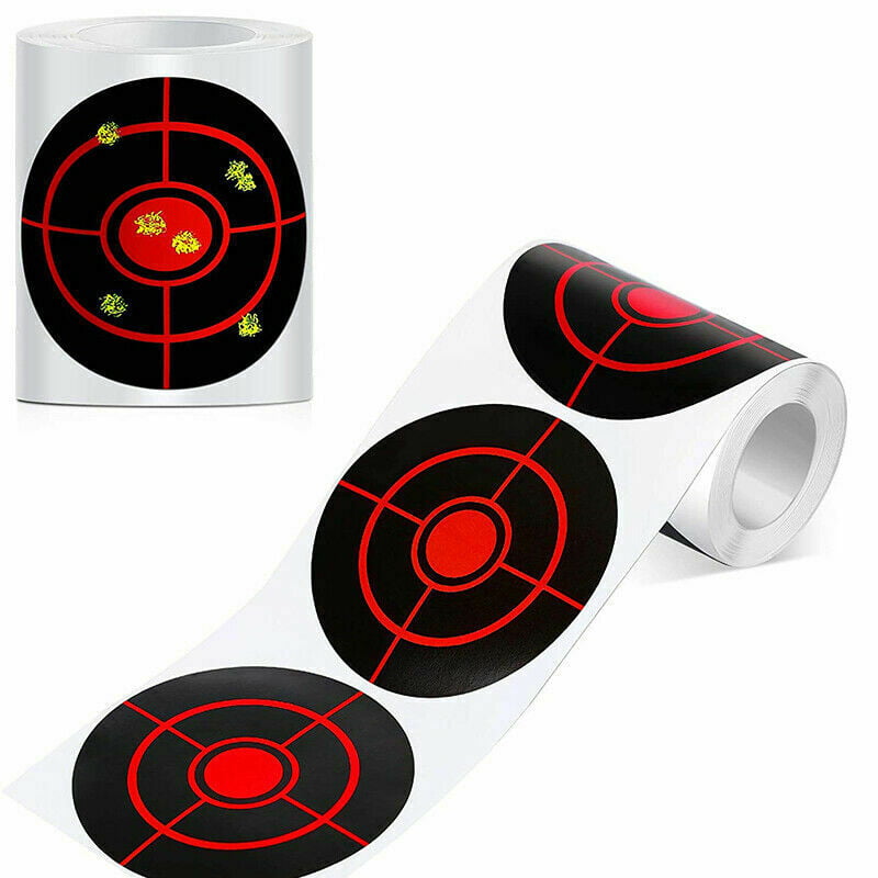 100 Pcs Shooting Adhesive Targets Splatter Reactive Target Stickers 7.5cm Useful 