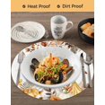thumbnail image 3 of 15 Inch Round Placemats Set of 6, Fall Grey Orange Non Slip Heat Insulation PP Table Mats, Thanksgiving Pumpkins Brown Maple Leaf Washable Place Mats for Kitchen Dining Party Table Decor, 3 of 7