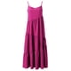 thumbnail image 2 of Vestido largo con tirantes finos para mujer - Pareo estampado para la playa - Vestido camisero holgado de poliéster - Ropa informal de verano, 2 of 2