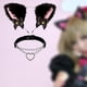 thumbnail image 5 of 2 diademas y gargantilla de cuero con forma de corazón, accesorios para el cabello para disfraz de anime. Gargantilla de cadena, 5 of 8