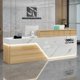 thumbnail image 3 of Cashier Office Reception Desk Front Counter Modern Simple Office Front Salon Reception Desk Hotel Comptoir Magasin Furniture My Lux Decor Round, 3 of 7