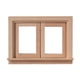 thumbnail image 1 of 1:12 marcos de ventana de miniatura con dos paneles para casa de de la DIY ornamentos juguete de simulación Yotijar Ventana de casa de muñecas, 1 of 6