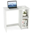 thumbnail image 1 of Gymax Petit Bureau d'Ordinateur de 31,5 Po pour Bureau à Domicile, Étude et Écriture avec 2 Compartiments, 1 of 10