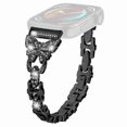 thumbnail image 1 of Compatible For Huawei Watch Fit 3 Rhinestone Decor Butterfly Design Watch Band Stainless Steel Wrist Strap, 1 of 5