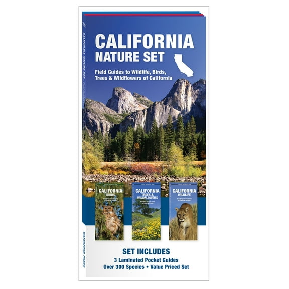 Nature Observation North America California Nature Set: Field Guides to Wildlife, Birds, Trees & Wildflowers of California, (Paperback)