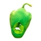 thumbnail image 2 of Gorro de peluche con forma de pimiento, ideal para adultos. Perfecto para fiestas, bailes de máscaras y graduaciones. Verde, 2 of 9