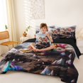 thumbnail image 4 of Homewish Western Dragon 7pcs Queen Bedding,Magic Animal Bedding Comforter Set Queen,Gray,Black Reversible, 4 of 8