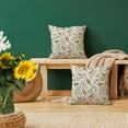 thumbnail image 3 of Summer Vintage Flower Pillow Covers 18x18 Set of 2 Rustic Old Style Cute Small Floral Cream Decorative Throw Pillow Covers Outdoor Farmhouse Sparrow Pillow Cushion Case for Sofa Couch, 3 of 6