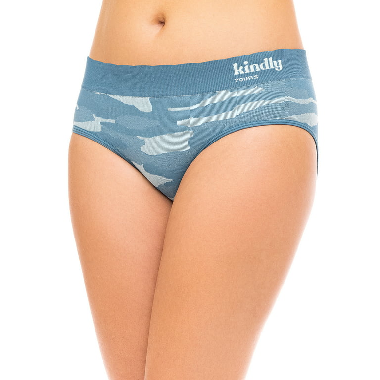 kindly yours Women's Sustainable Seamless Hipster Underwear, 3-Pack 