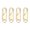 Gold, variant on 4-Pack Silver Detachable Zipper Pull Replacement, Tool-Free Clip-On Universal Metal Zipper Tab Repair Kit for Suitcases, Hoodies, Tents