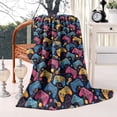 thumbnail image 2 of Multicolor Controllers Games Icons Black Pattern Blanket,Comfortable Soft Lamb Wool Throw Blanket,All Season,Warm Lightweight Blankets for Sofa Bed Couch Living Room Chair,40"x50", 2 of 4