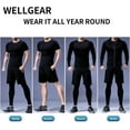 thumbnail image 5 of FINDCI Men's Gym Running Fitness Kit Compression Shirts for Men Pants Shirt Top Long Sleeve Jacket Set 5 PCS - Workout, 5 of 8
