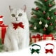 thumbnail image 1 of Collar Navideño Ajustable de Terciopelo para Mascotas con Lazo y Cascabeles - Accesorio Decorativo para Perros, Gatos y Conejos - Rojo o Verde | 18-33 Cm, 1 of 6