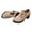 Beige, variant on Fesfesfes Platform Heels For Women Soled Synthetic Sports British Style Block Shoes High Heels Solid Color Hollowed Out Metal Buckle Cut Mary Womens Shoes 7.5(40)