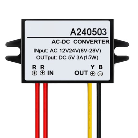 

Feiruifan Waterproof Shockproof Multifunction Widely Used AC 12V 24V to DC 5V Power Supply Converter 1A-5A Step-Down Module Regulator