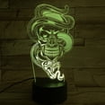 thumbnail image 3 of Luz nocturna 3D con calavera de Halloween, lámparas de colores de bajo consumo, 3 of 5