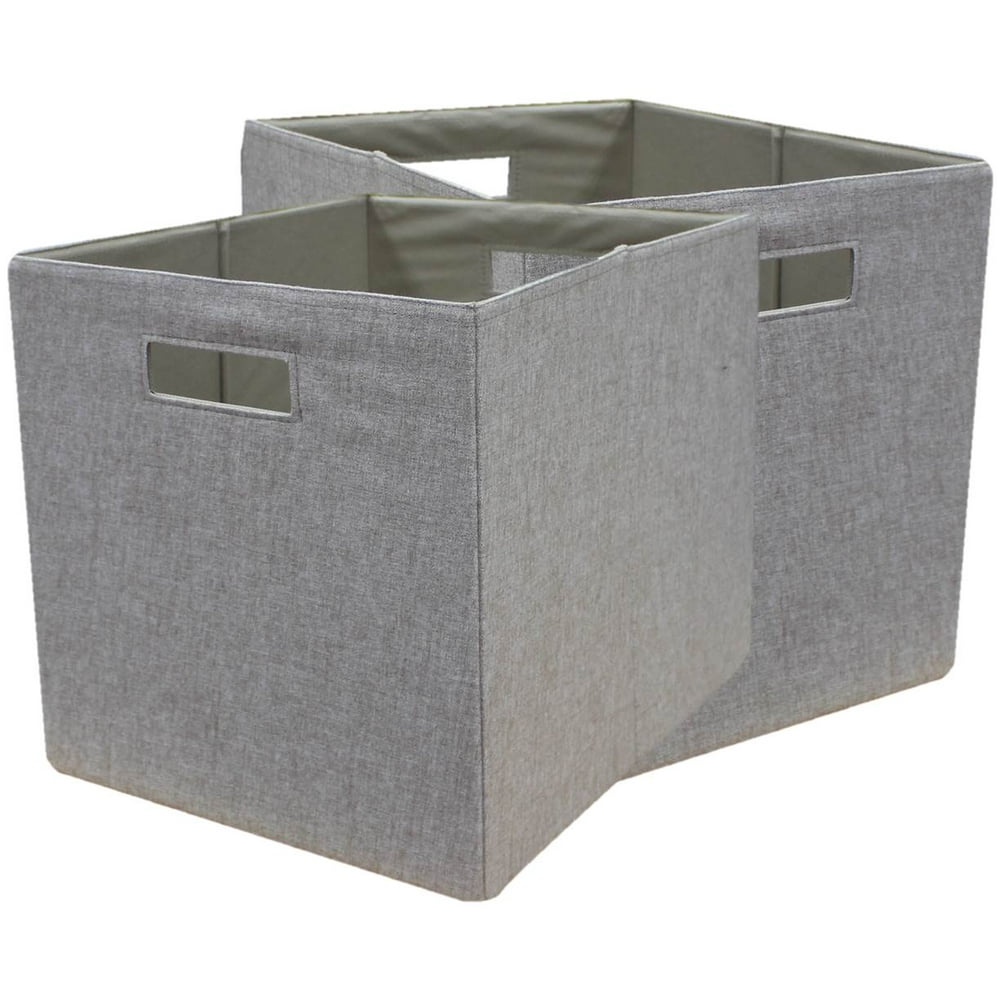 Better Homes & Gardens Fabric Cube Storage Bins (12.75" x 12.75"), Set