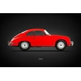 thumbnail image 2 of Rogan, Mark 32x23 White Modern Wood Framed Museum Art Print Titled - Porsche 356B 1961, 2 of 4