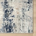 thumbnail image 4 of 5' X 7' Beige Cream Blue And Gray Abstract Stain Resistant Area Rug, 4 of 8