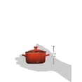 thumbnail image 3 of Le Creuset Stoneware Mini Round Cocotte, 8 oz., Cerise, 3 of 3