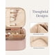 thumbnail image 5 of Bolsa de maquillaje Prite de gran capacidad impermeable con asa, color rosa, 5 of 7