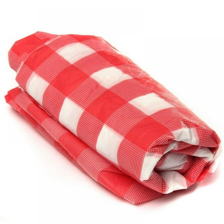 

Disposable Plastic Table Covers Red Plaid Banquet Outdoor Picnic Party Tablecloths