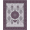 Purple, Pattern 4, variant on ODIKA 8'x10' Washable Area Rug Medallion With Scrolling Wisteria Border Vintage Floral Oriental Playful for King Size Bedroom Under Bed, Master Suite, Non-Shedding, Easy Care