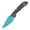 Purple Multicolor1, variant on Tenable Fenrir Folding Pocket Knife,3.45" blackwashed 14C28N,Black Micarta Handle,T1034F6