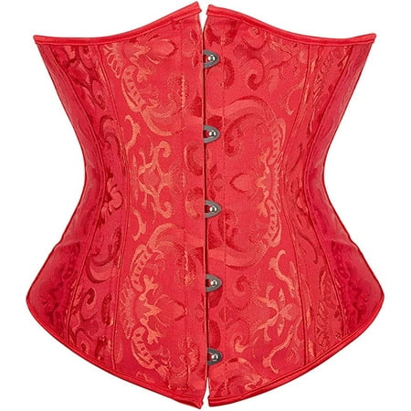 

QWZNDZGR Women s 9427 Lace Up Boned Underbust Waist Trainer Corset