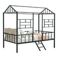 thumbnail image 2 of Furniture of America Trusten Kids House Design Black Twin Loft Bed, 2 of 5