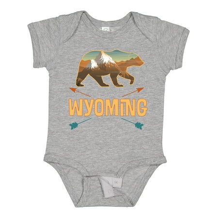 

Inktastic Wyoming Vacation Bear Silhouette Gift Baby Boy or Baby Girl Bodysuit