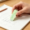 thumbnail image 2 of Push Pull Rubber Erasers, Dienrx Sliding Retractable Eraser With Plastic Sleeve, Clean Minimal Crumbs Rubber, Compact Soft Pencil Erasers For Campus Study, Drawing Sketching, Office Note Taking, 2 of 4