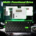 thumbnail image 3 of ATTACK SHARK R85 HE 75% Magnetic Wired Gaming Keyboard, 8KHz Polling Rate, Hall Effect Hot Swappable Switches, RGB Light Bar, Volume Knob, PC/Mac Compatible, Green, 3 of 10