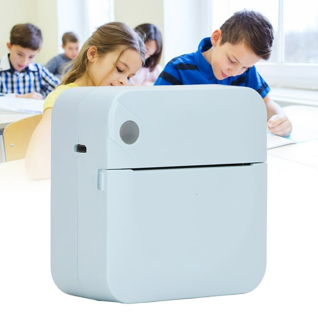 Imprimante de Poche, Mini Imprimante Portable, Imprimante Thermique de Poche avec Papier d'Impression, Imprimante Intelligente pour Photo Image Reçu de Bureau QR Code Étiquette Note Impression Sans Encre