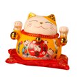 thumbnail image 3 of Lucky Cat Saving Pot, Lucky Cat Coin Bank Lovely  Wish Exquisite Pattern Ceramic  For Office, 3 of 8