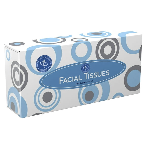 Facial Tissues [Home and Business] 100 Count Box Standard 2-ply Tissue Paper