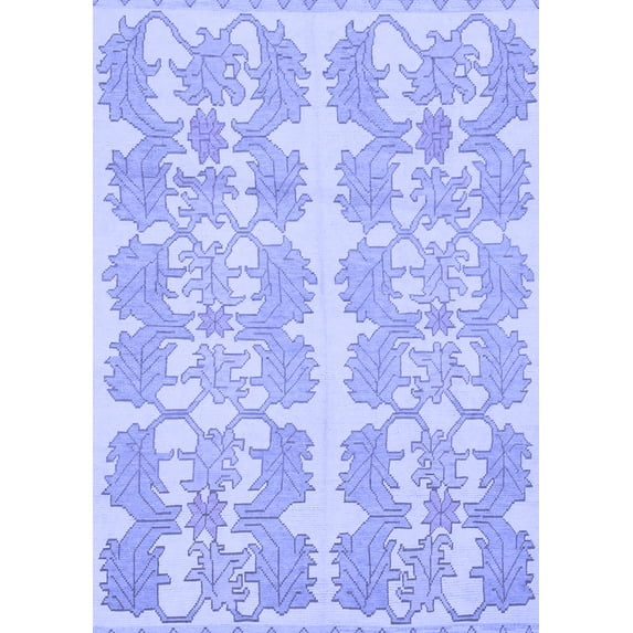 Ahgly Company Indoor Rectangle Abstract Blue Modern Area Rugs, 8' x 12'
