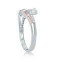 thumbnail image 2 of Sterling Silver Double Love Knot Heart RG Statement Ring, 2 of 3