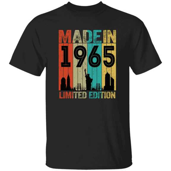 60Th Birthday Made In 1965 60 Bday Born In New York 60 Years Old Of Being Awesome Vintage T-Shirt