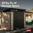 thumbnail image 4 of Keter Signature 7x7 ft. Durable Resin Outdoor Storage Shed With Heavy Duty Floor and Locking Door, Ashwood, 4 of 20