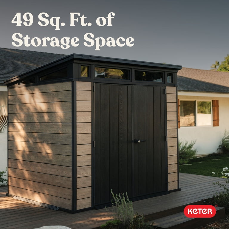 Keter Signature 7x7 ft. Durable Resin Outdoor Storage Shed With
