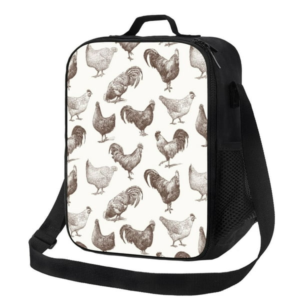 Disketp Chickens Bolsa Térmica Estampada para Almuerzo, Lonchera para Hombres y Mujeres Adultos