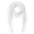 thumbnail image 2 of Lightweight Triangle Floral Fashion Lace Fringe Scarf Wrap for Women, 2 of 7