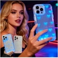 thumbnail image 1 of LED Bowknot Phone Case, Vibrant Built-in Light up Cases, Fashion Colorful Incoming Call Glowing Flash Light-Up Protective Cover for iPhone, Stylish Parties and Daily Use, 1 of 13