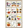thumbnail image 6 of Serafina Home Halloween Window Gel Clings: Cute Trick or Treat Colorful Jack O Lantern Pumpkins and Ghosts Bats Candy Stars, 6 of 7