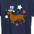 thumbnail image 3 of Instant Message - Patriotic Dachshund  - Women's Short Sleeve Graphic T-Shirt, 3 of 6