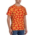 thumbnail image 2 of Bixox Men's A Big Hot Dog Printed Short Sleeve Skinny Athletic T-Shirt, 2 of 6