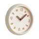 thumbnail image 5 of Reloj de pared redondo, resistente y silencioso, ideal para oficina, estudio o casa de campo. blanco, 5 of 9