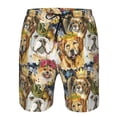 thumbnail image 3 of Pofeuu Watercolor Dogs Prin Men's Swim Trunks Quick Dry Bathing Suit Swimming Board Shorts Mesh Lining Beach Swimwear-XX-Large, 3 of 6