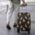 thumbnail image 3 of Pitbull Dog and Footprint Luggage Cover Fashion Suitcase Cover Baggage Covers Fit 25-28 Inch Luggage (Go Travel), 3 of 5